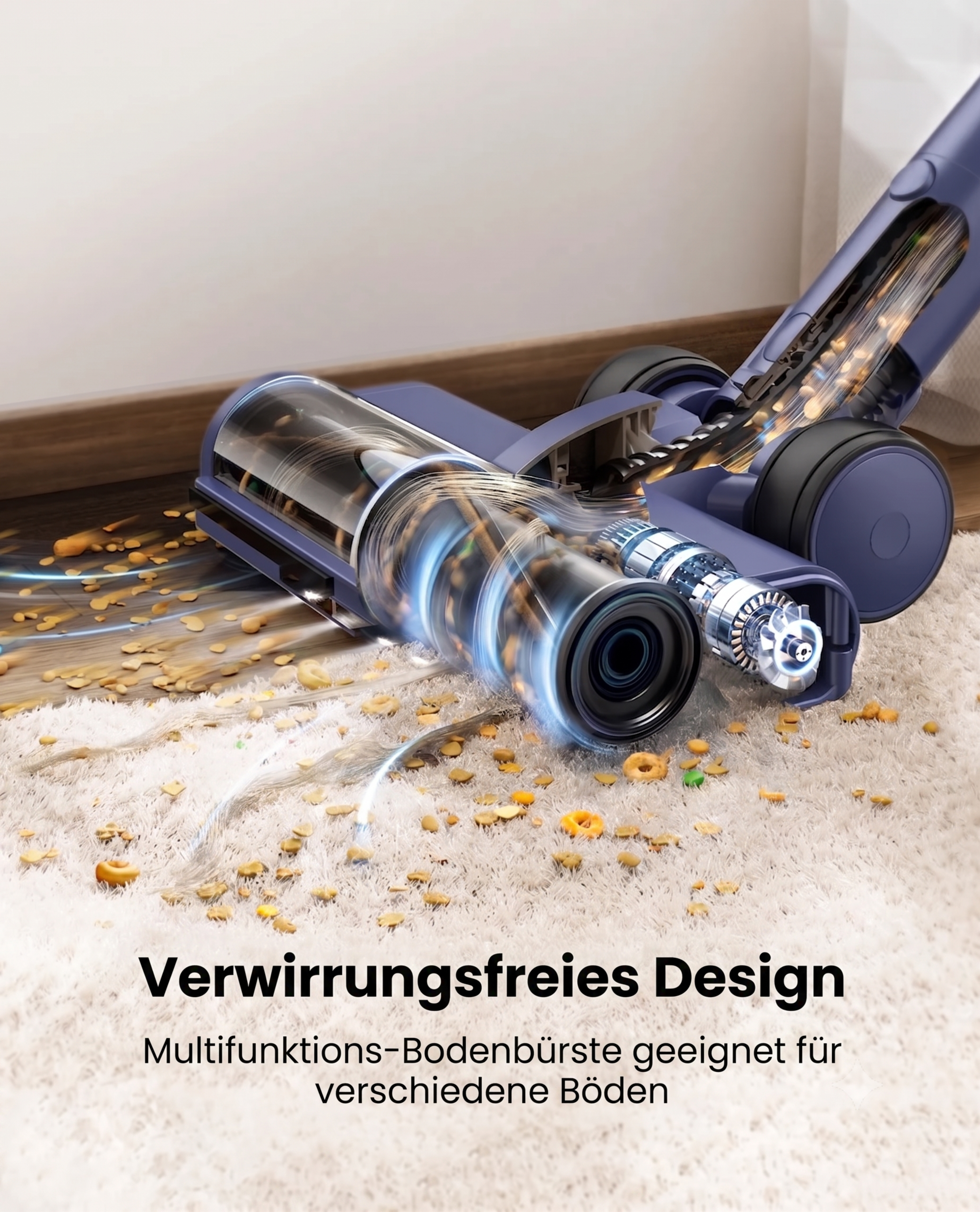 Laresar V11 - 650W 75 kPa kabelloser Staubsauger
