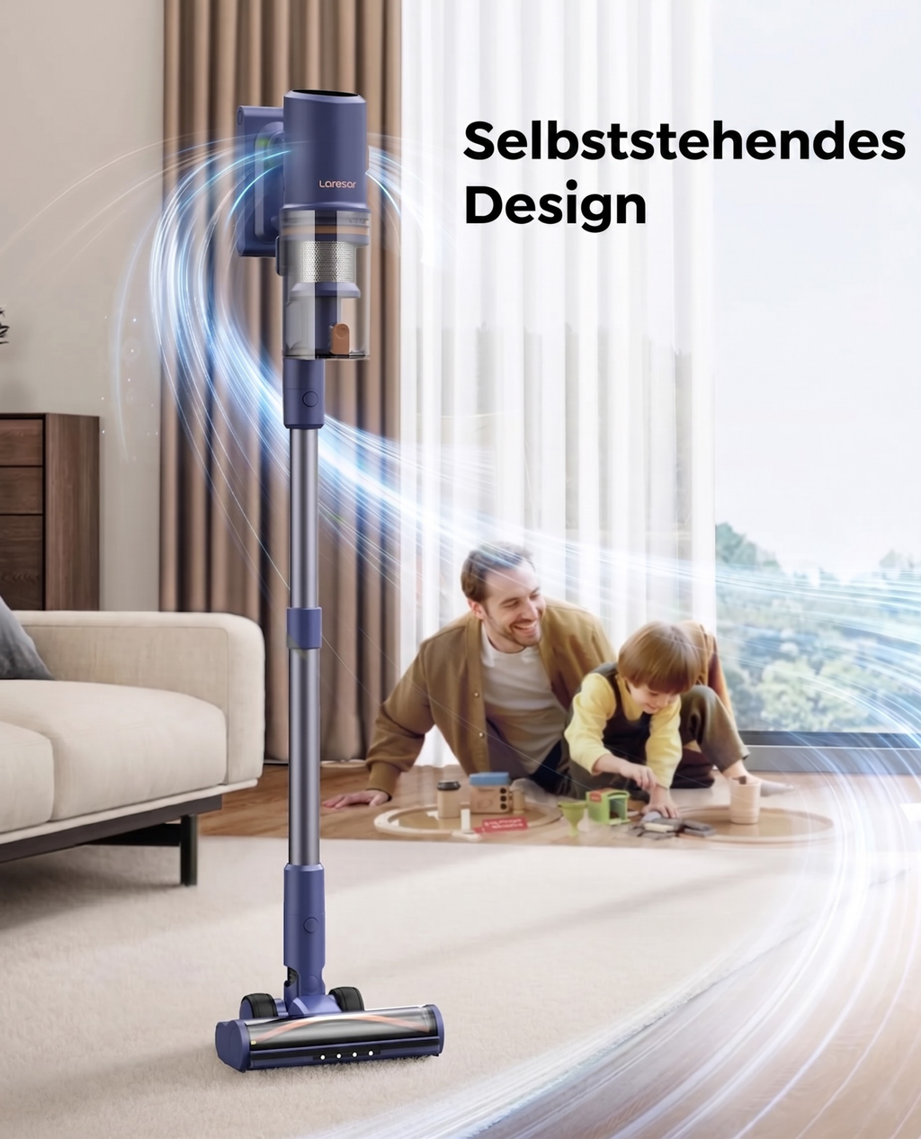 Laresar V11 - 650W 75 kPa kabelloser Staubsauger